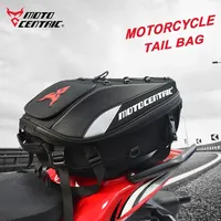 MOTOCENTRIC Motorcycle Back Seat Bags Waterproof Tail Bag Rear Seat Bag Multifunctional Motorbike Helmet Bag Moto Rider Backpack