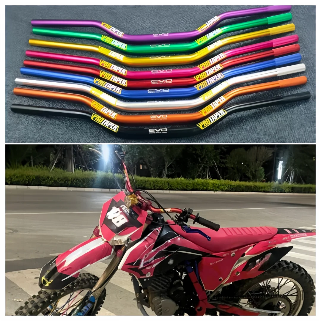 دراجة نارية المقود ل برو تفتق 1-1/8 "مقود القضبان الترابية دراجة الطرق غير الممهدة CNC عجلة القيادة ل EXC Duke ياماها كاواساكي سوزوكي هوندا #3