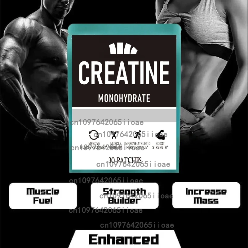 30 Patches Creatine Monohydrate Transdermal Patches- Support Muscles, Cellular Energy and Cognitive Function