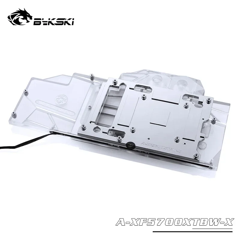 Imagem -05 - Bykski Gpu Bloco de Água para Xfx rx 5700 xt Thicc Iii Ultra 8g Boost Placa Gráfica Cobertura Completa Radiador Refrigerador A-xf5700xtbw-x