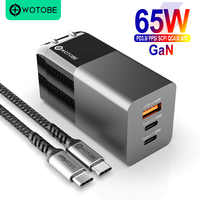 3port GaN MiNi USB C Power Adapter PD65W/45W/25W/18W QC3.0/PPS Charging for TYPE C laptops iphone14/13 Por/11/SE Note 10/S20/S10