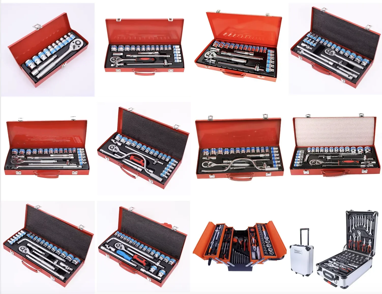 In Stock 187PCS Hand Tool Sets Car Repair Tool Kit Set Mechanical Tools Box Home Socket Wrench Set Ratchet Screwdriver Kits