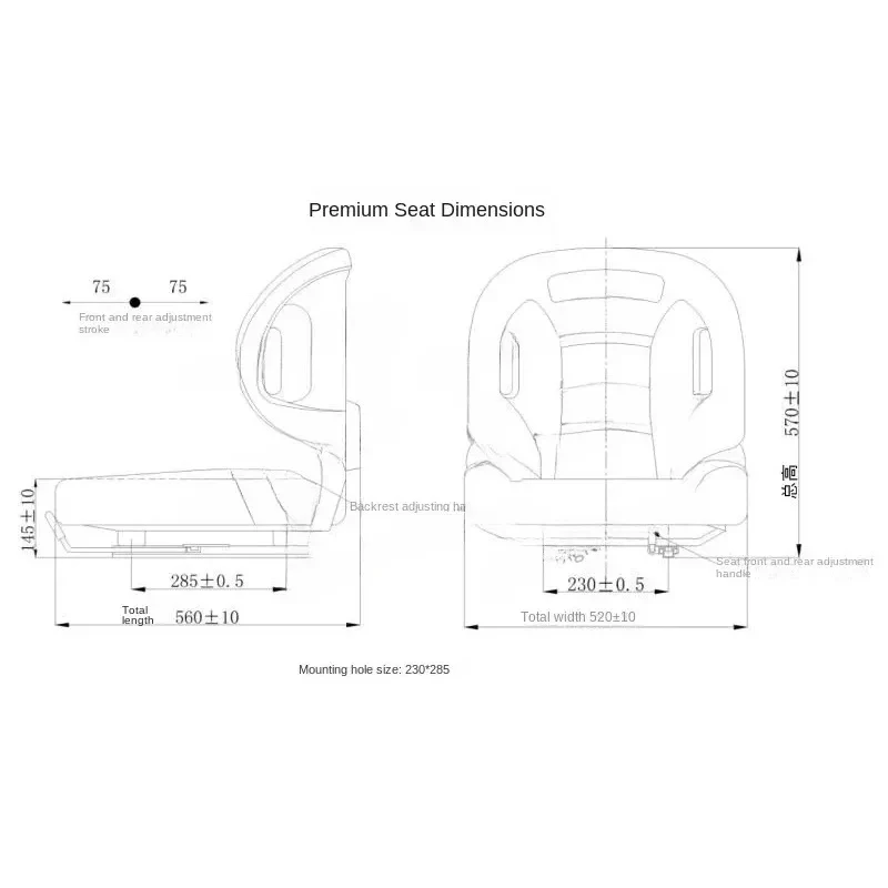 Imported Accessories Universal Forklift Shock Absorber