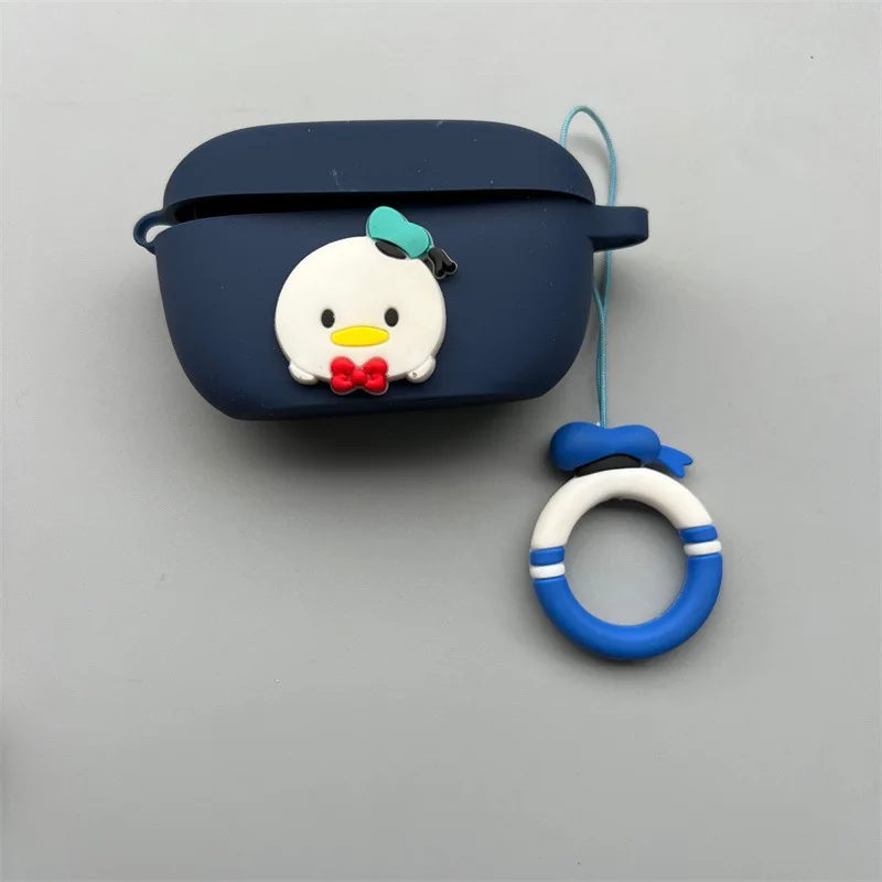 New Cartoon Earphone Case for JBL WAVE 100 / Wave Buds TWS Silicone Blutooth Earbuds Charging Box Protective Cover with Keychain view 2