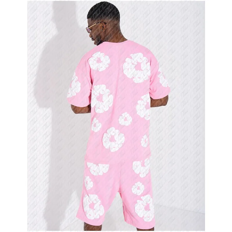 Popular Cultural Clothing, Men's T-shirt Sets, Floral Printed Clothing, A Must-have for Men, Hot Selling, Limited Edition Sales view 4