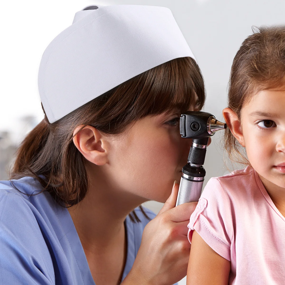 여성용 간호사 모자 스타일리시한 의료용 모자 간호사 헤드밴드 유니폼 수술용 캡 통기성 작업복 병원 의상 헤드 랩