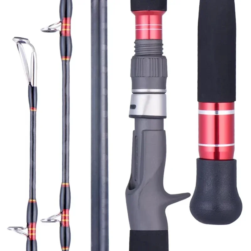 Boat fishing 1.8m 310g fishing rod rotating carbon fiber shore cast iron rod