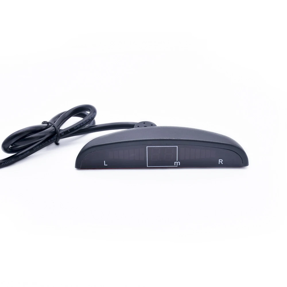 Sensore di parcheggio per auto Parktronic automatico per auto con 8 sensori Display retroilluminato del sistema di rilevamento radar di parcheggio di backup inverso