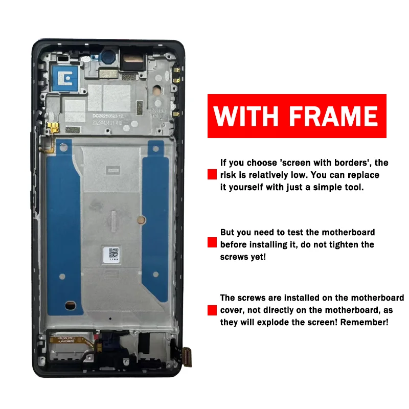 X6870 Premium Lcd For Infinix Note 50s LCD Display Touch Screen Assembly Digitizer Assembly With Frame