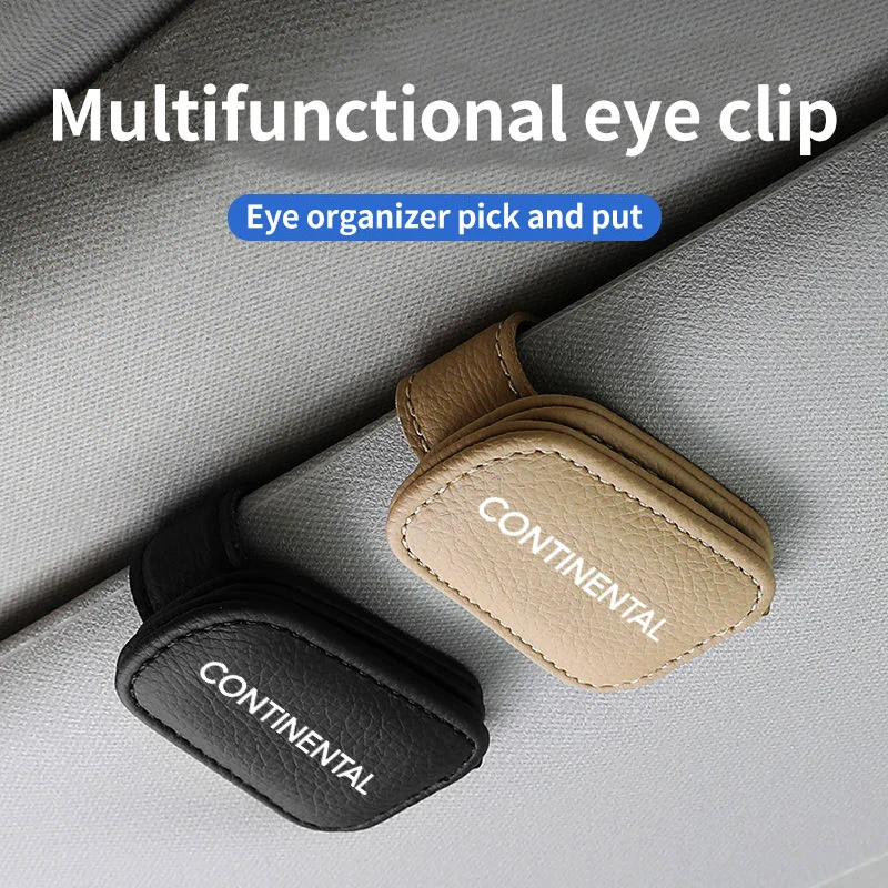 For Lincoln CONTINENTAL Car Eyeglass Holder Glasses Storage Clip Auto Sunglasses Holder Multifunction Glasses Accessories