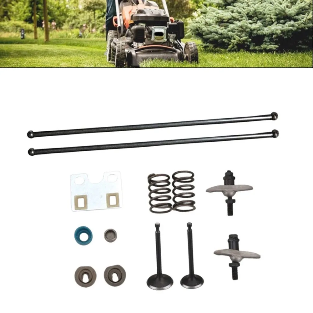 Valve Lever Arm Repair Kit with Guide Plate and Push Rod for Honda For GX340 and For GX390 11HP 13HP Engine Rebuilds