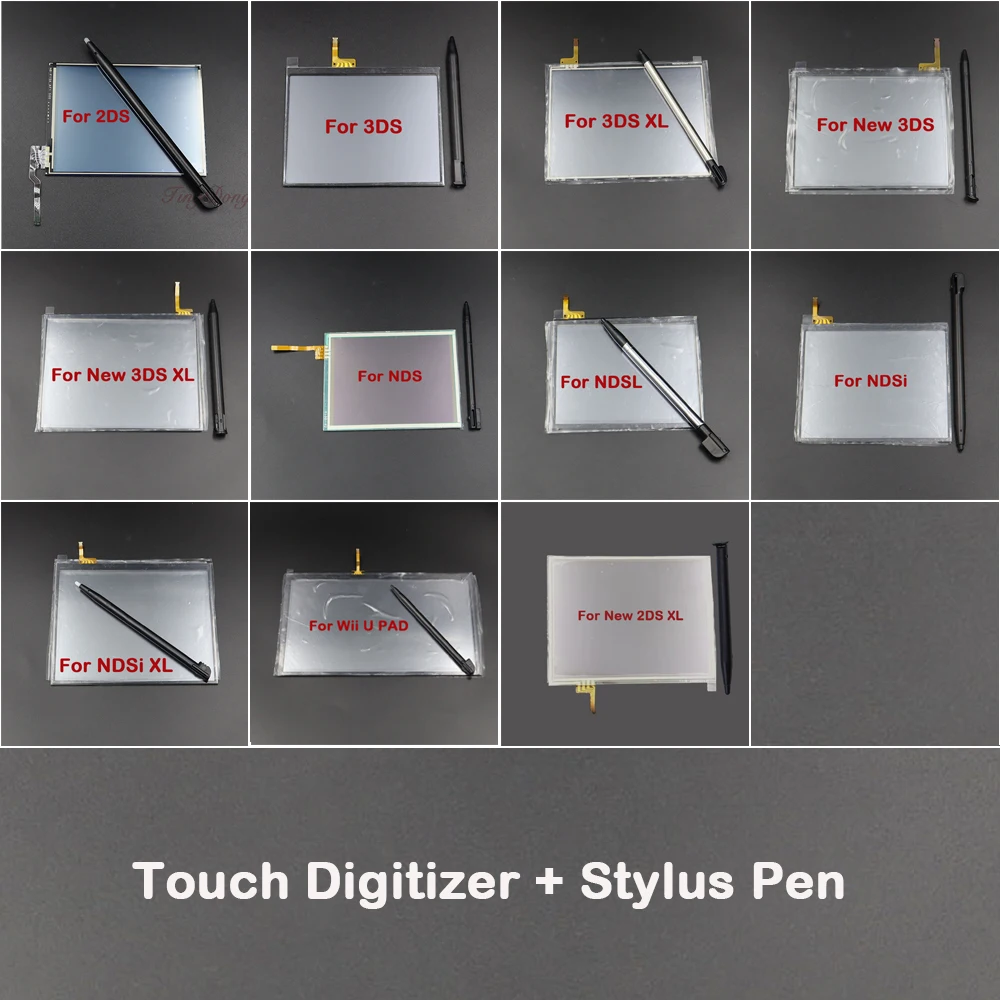 1Set stylus pen+Touch Screen Panel Display Digitizer Glass For NDS NDSL NDSi XL For 2DS 3DS 3DSXL New2DS XL/3DS XL WiiU Console