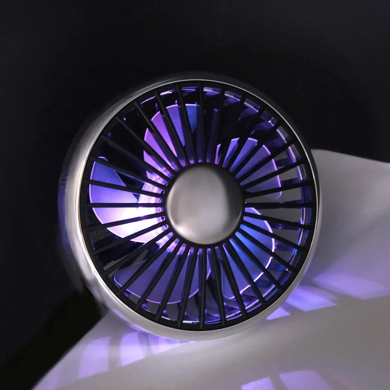 

F301A Светодиодные аксессуары для интерьера автомобиля Вентилятор с USB-установлением и пластиковым материалом Маленькие вентиляторы с сертификатом CE FCC для вентиляционных отверстий