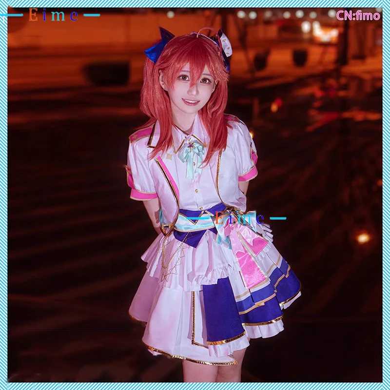 

Minato Aqua Hoshimachi Suisei Nakiri Ayame Косплей Костюм Танцевальное платье на 4-летие всех членов Косплей Костюм на заказ