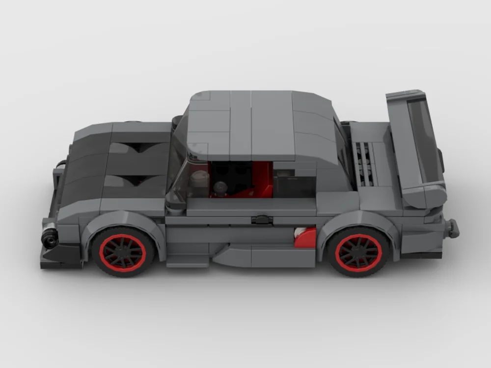 

MOC-модель автомобиля из строительных блоков, 280 деталей, City Speed 1972, игрушка на заказ для мальчика, рождественский подарок для взрослых