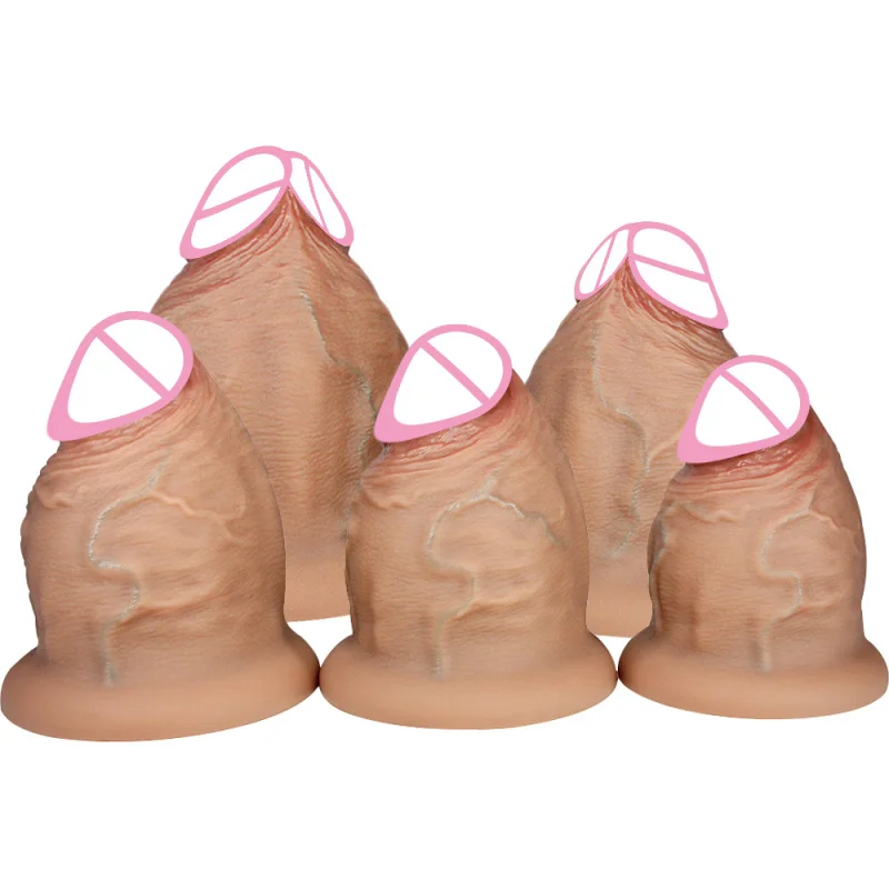 5 sizes Silicone Dildos Butt Plug Thick Anal Plug Realistic Huge Thick Dildo With Suction Cup Adults Toys Sex Toys For Women Man