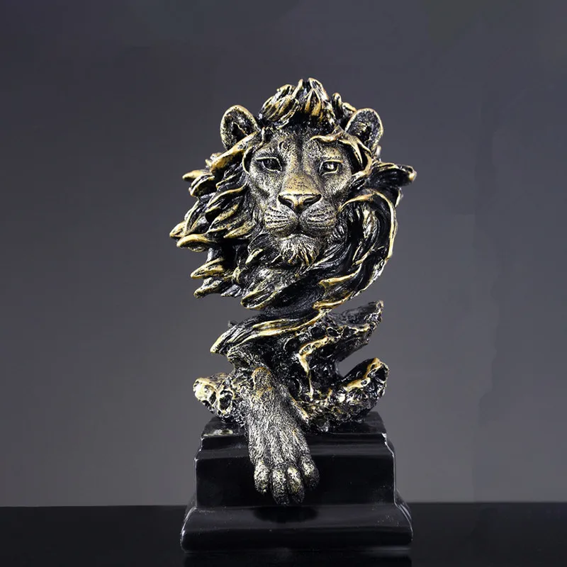 Animal Sculpture Home Living Room Entrance Proch Decoration Furnishings European Modern Lion Eagle Horse Statue Crafts regal