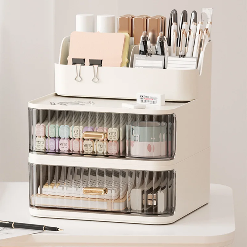 

Cosmetics Transparent Storage Box Desktop Drawer Storage Box Office Desk Organizing Shelves