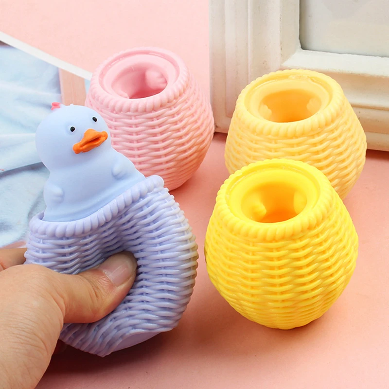 

Fidget Toys Chicken Antistress Silicone Decompression Toy Pinch Music Telescopic Artifact Squeeze Toys Adult Kids Random Color