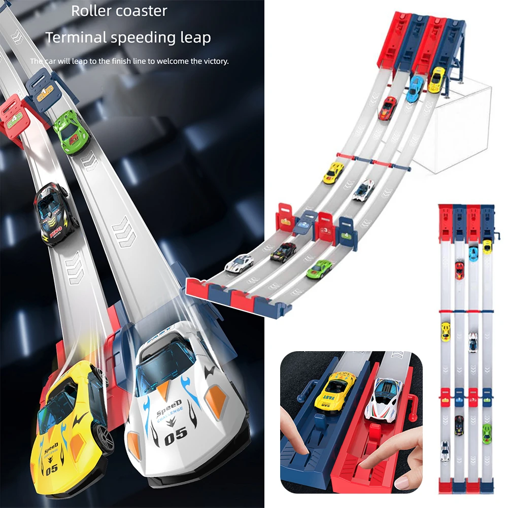 Ejection Rail Car Toys Set For Kid Parent-Child Interaction Toy Ideal Gift For Birthday