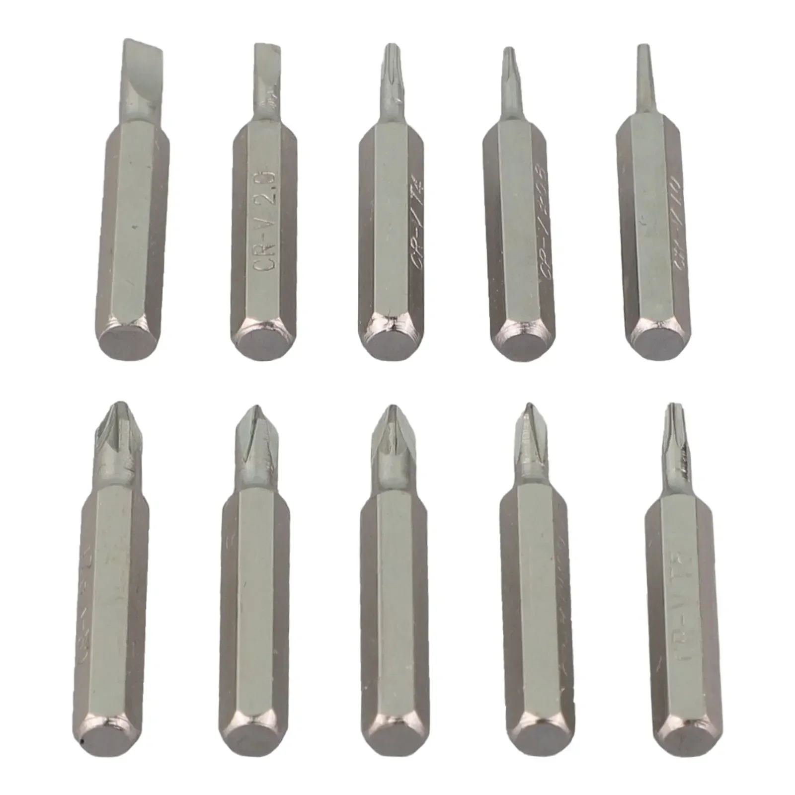 Magnetic and Reliable Screwdriver Bits Set, 4mm Shank, Wearproof, Long lasting Great for Electronics Industry 10pcs