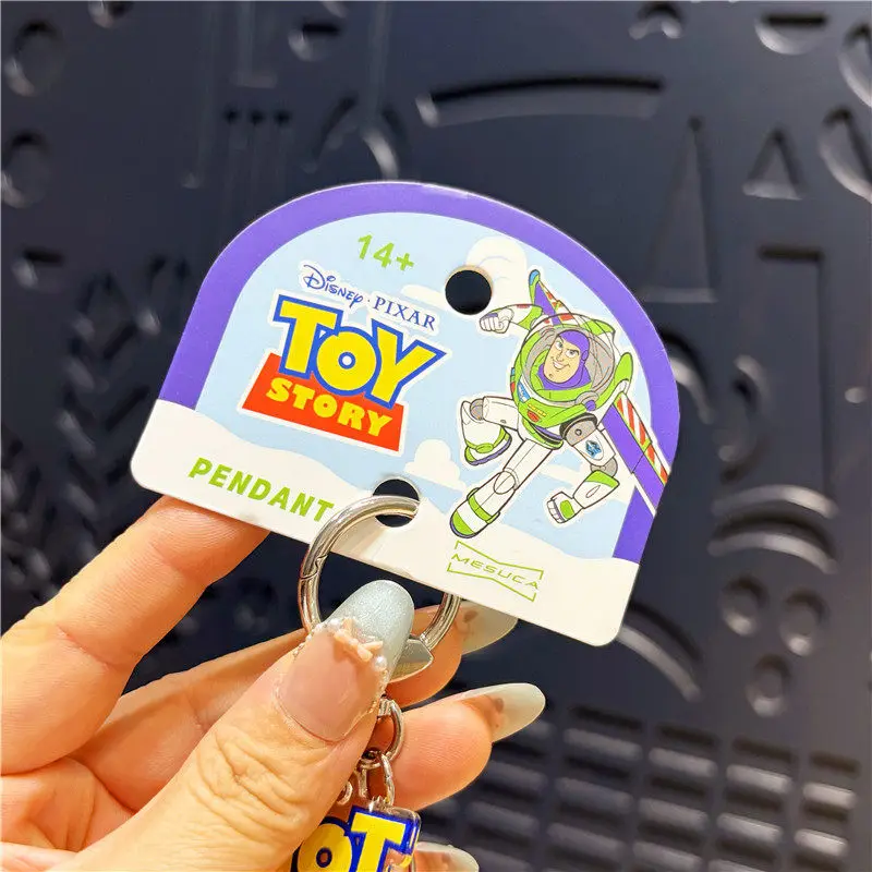 Pixar Toy Story Buzz Lightyear Woody Figur Schlüsselanhänger Taschenanhänger Taschencharme Paar-Geschenk für Rucksack-Dekoration Auf Lager – Detail 17