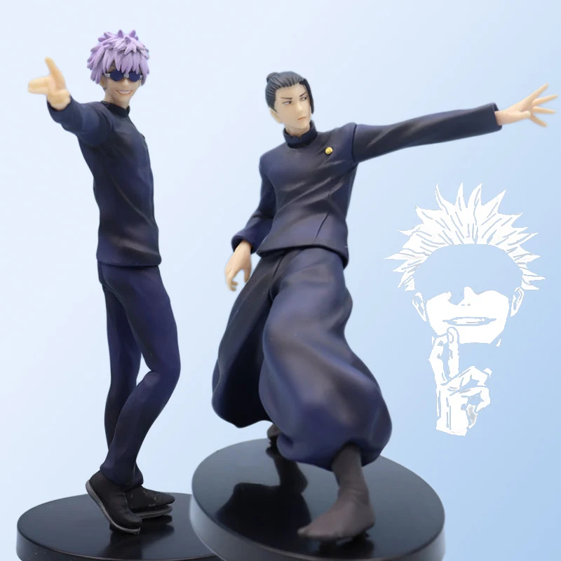 Anime JJK figure Gojo Satoru Fushiguro Toji model sitting pose action figure Computer desk decora car accessorie collection gift