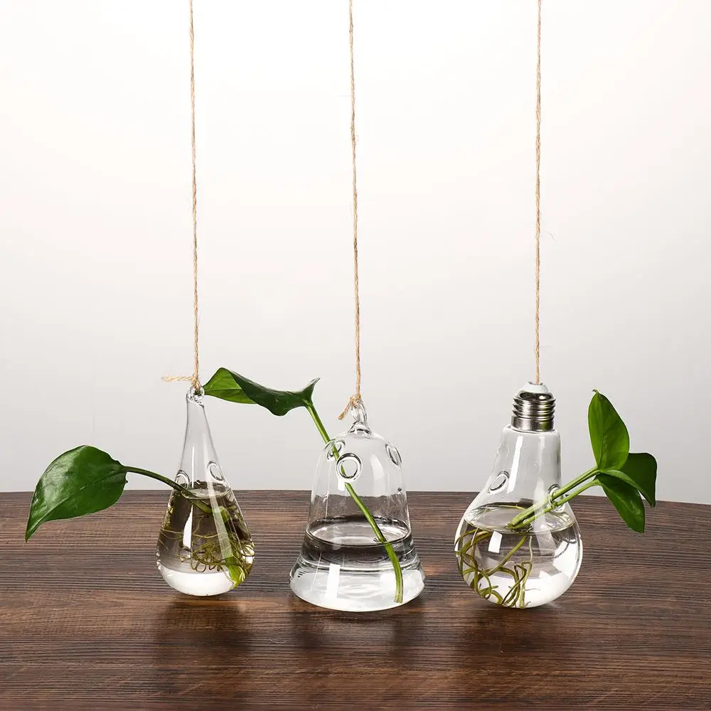 Creative Garden Hanging Glass Ball Vase Hydroponics Flower Plant Pot Terrarium Container Party Wedding Home Decoration