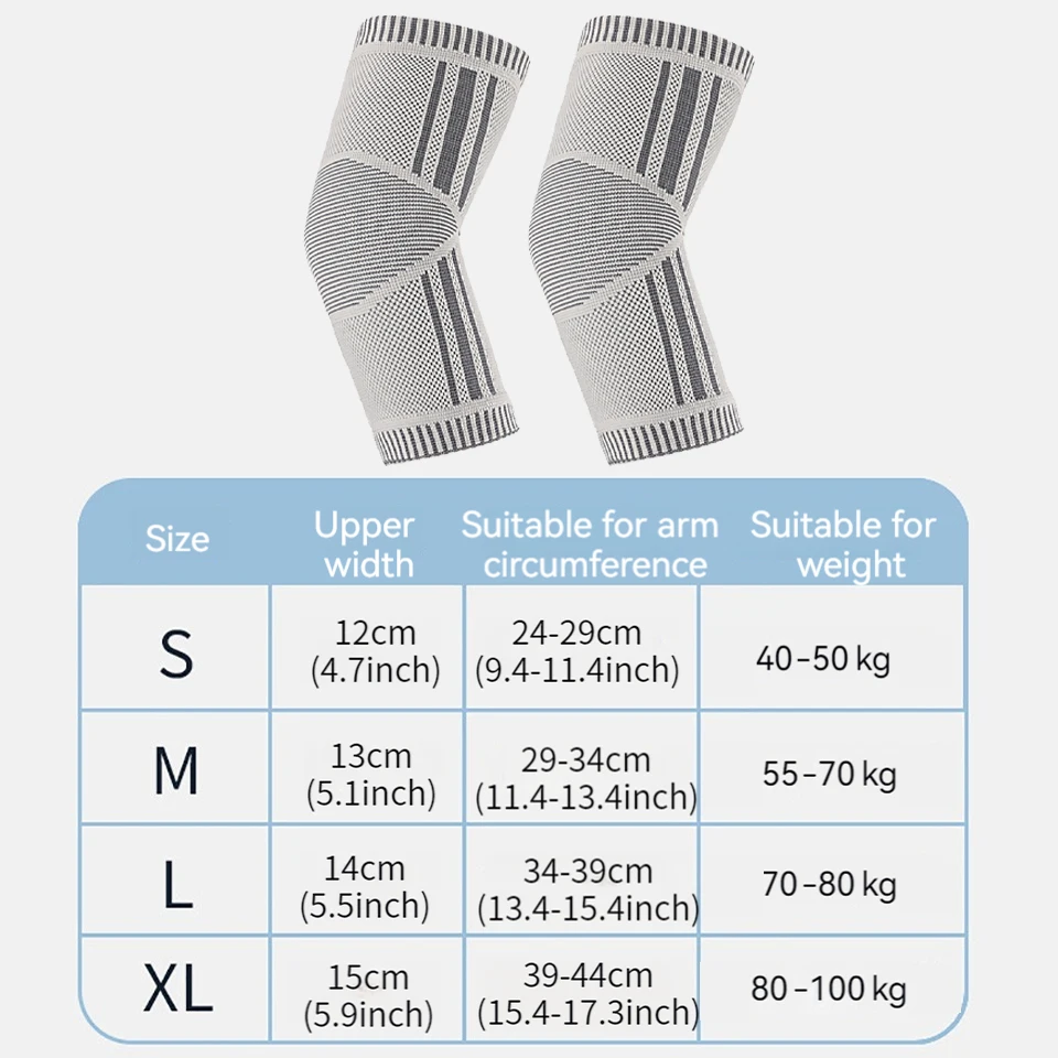 GOBYGO 1Pcs Self Heating Elbow Support Pad Arm Compression Support Elbow Sleeve Protector Tendonitis Tennis Outdoor Activities