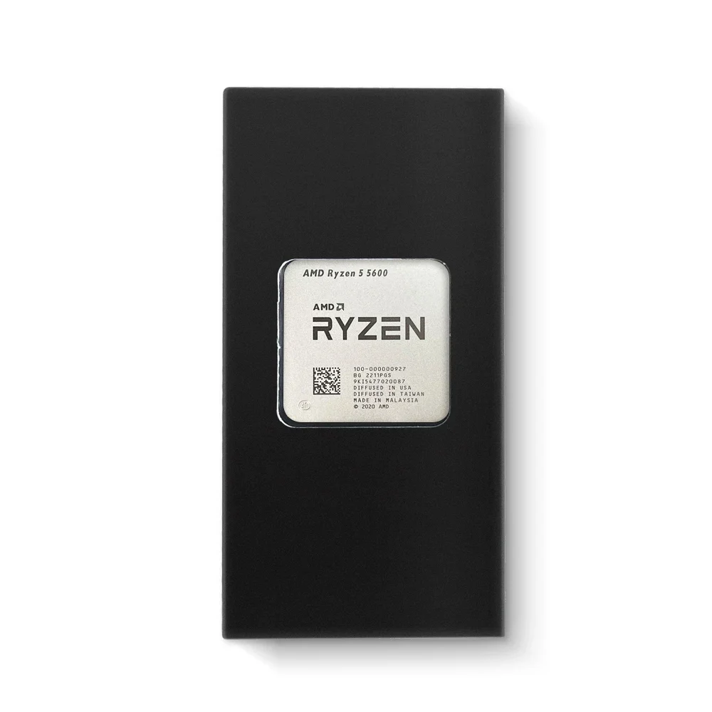 معالج AMD R5 5600 L3=32M مقبس AM4 3.5 جيجا هرتز 6-Core 12-Thread 65 وات ينطبق على B550 Ryzen 5 5600 7NM DDR4 بدون مروحة