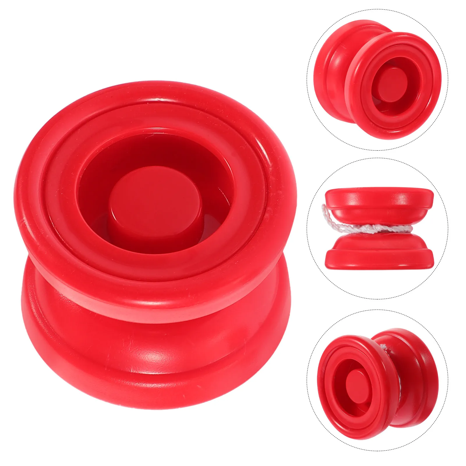 Plastic Solid Yo-Yo Smooth Surface Kids Fingertip Ball Indoor Outdoor Plaything Children Educational String Ball Fun Gift