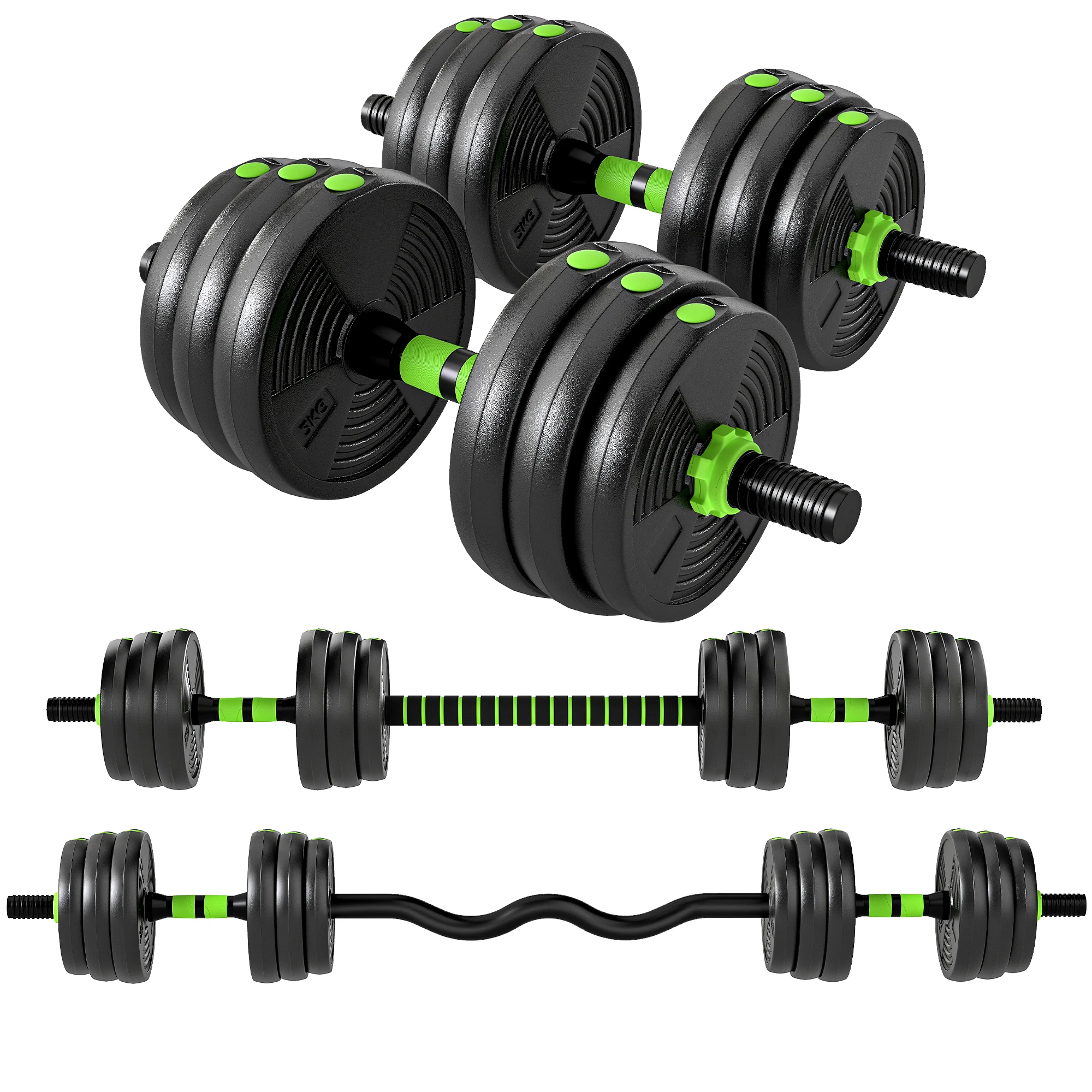 Hantelset, verstellbar 20 kg, Kurzhantelset, Kurzhantel, Langhantelset, Krafttraining, Fitnesstraining, Hantelset