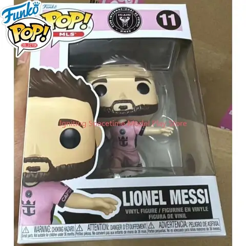Funko Pop! MLS Inter Miami Lionel Messi  Luis Suarez Pink Home Jersey #11 #12 3.9 Inch Action Figure for Boys Girls Gift