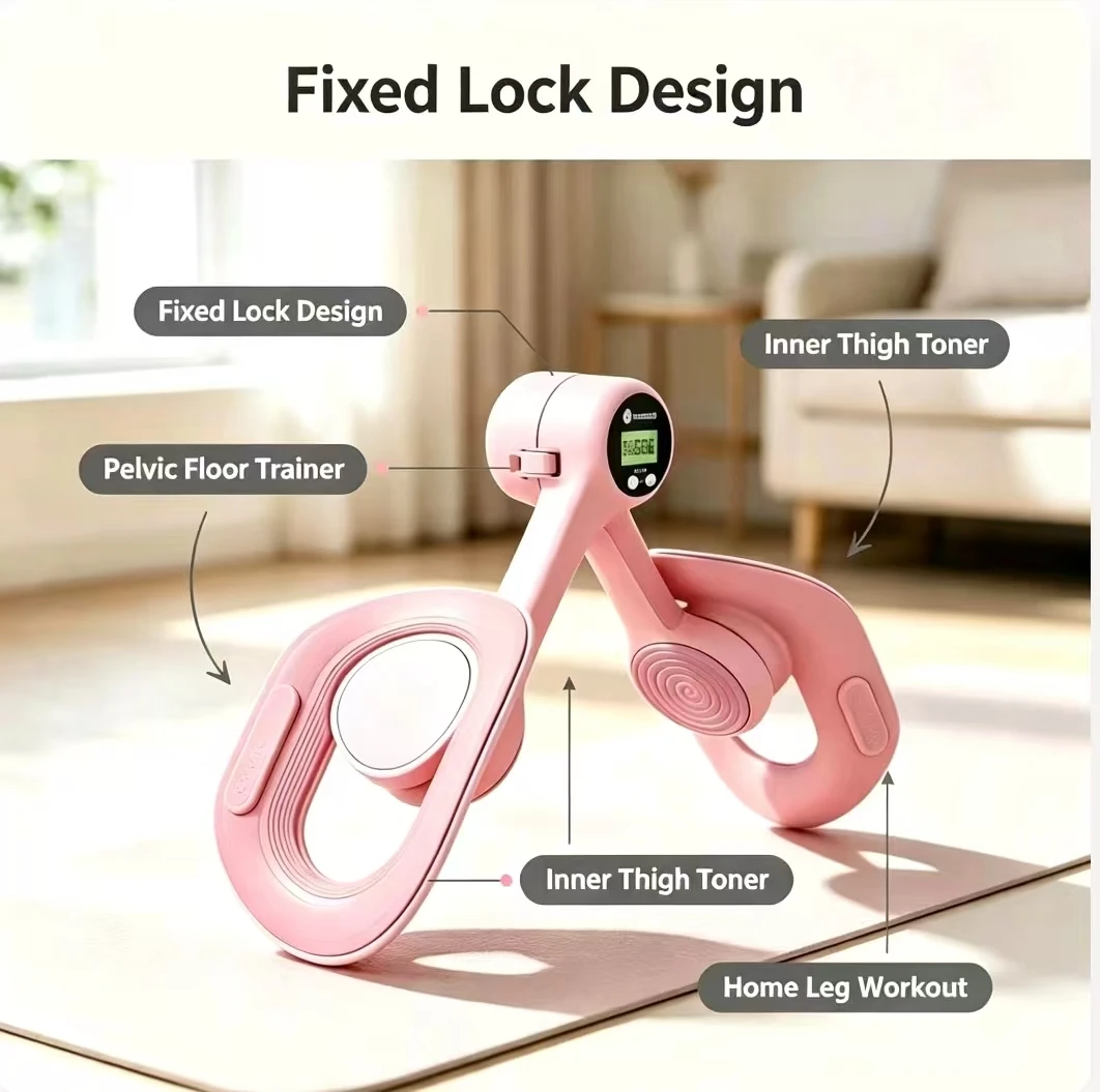 Postpartum Recovery Pelvic Floor Kegel Exerciser Fixed Lock Inner Thigh Toner Leg Slimming Hip Lifting Home Fitness Tool