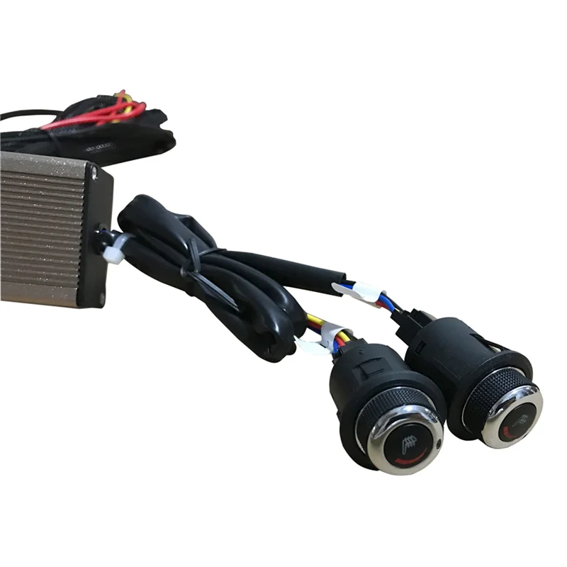 車用ユニバーサルカーボンファイバー加熱シートパッド,ヒーター,6レベルラウンドスイッチ,12V,冬用