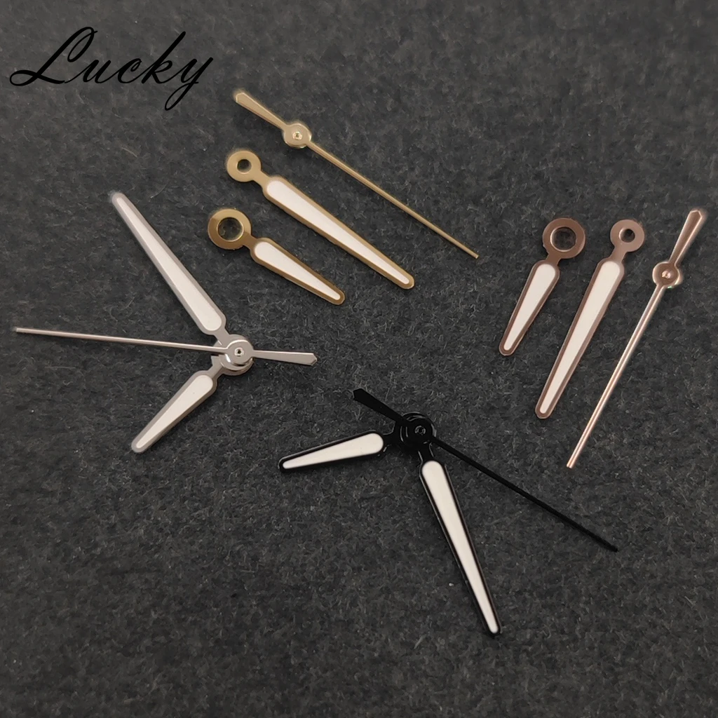 NH35 Hands Green Luminous For NH34 NH35 4R35 NH36 4R36 7S36 Movement Watches Pointers Silver/Black/Gold Watch Hands ﻿
