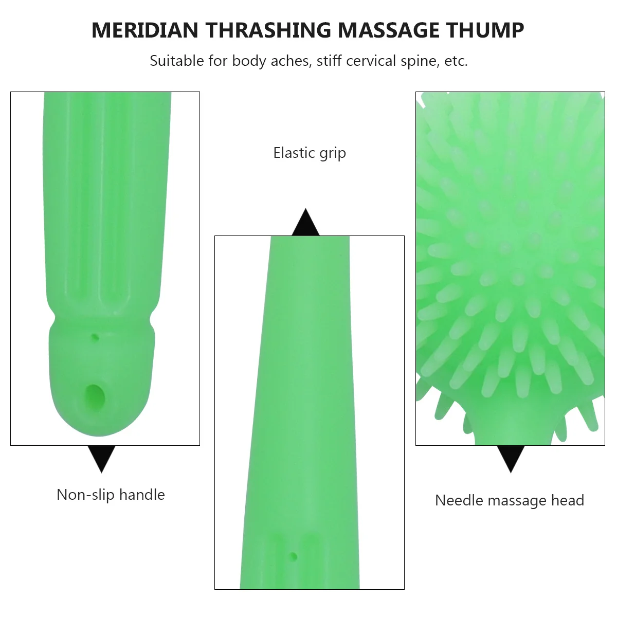 

1 шт., массажная палочка для релаксации тела, поясничная спина, шея, облегчение боли, ручной массажер для ног, мяч, стук, скребок, портативный