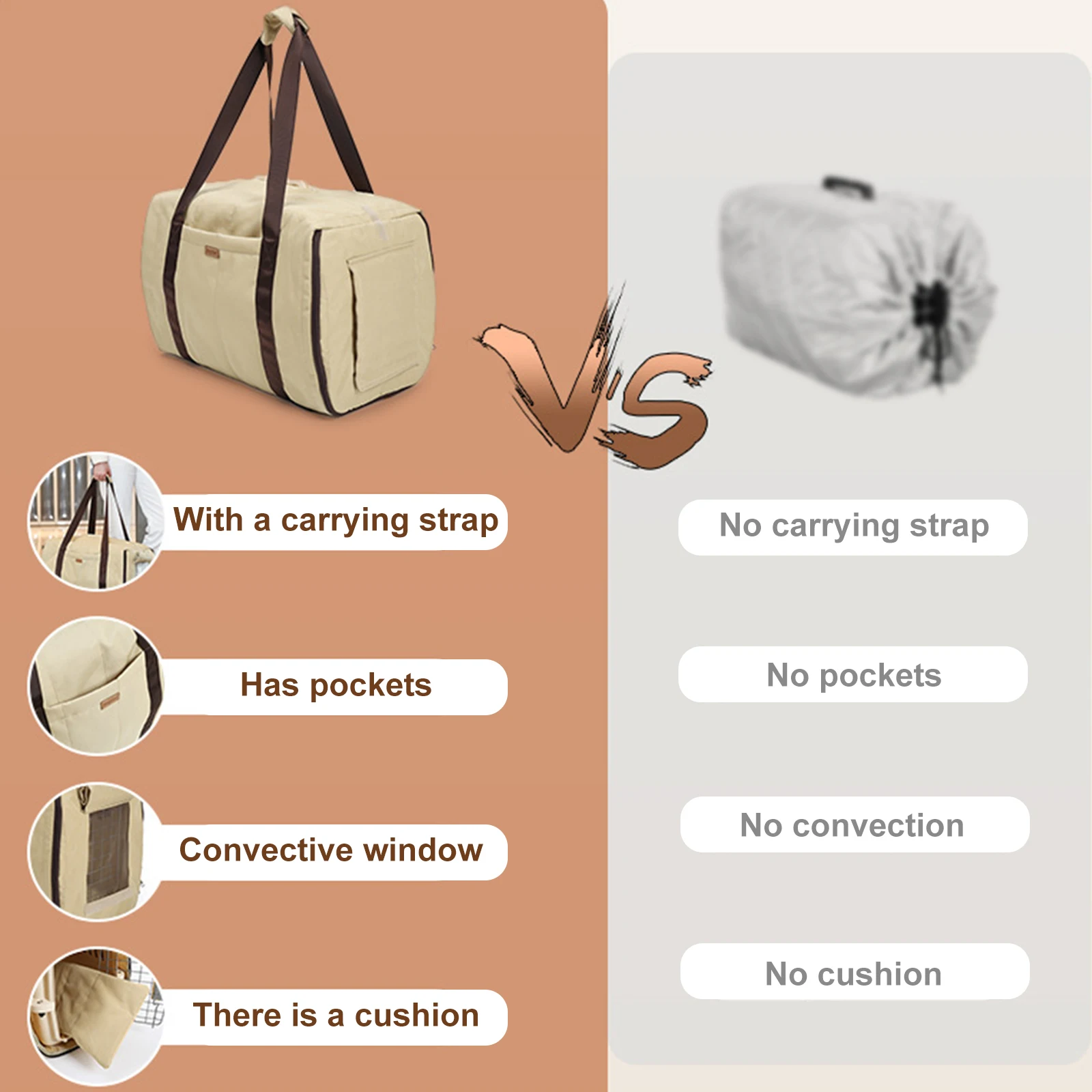 

Универсальная сумка-переноска для мелких животных: дышащая сетка и удобный ремень для путешествий с щенками