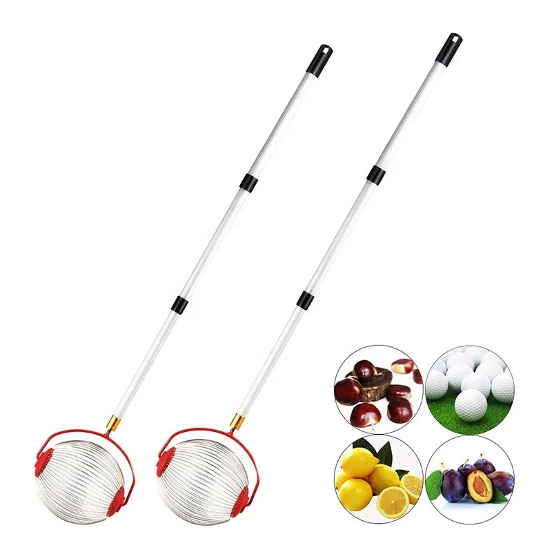 Telescopic Rod Rolling Fruit Nut Picker Roller Collector Garden Tool Ball Collector