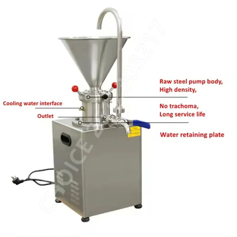 Commercial 110/220V Peanut Mani Butter Machine Electric Stainless Steel Food Processing Sesame Nut Seeds Butter Colloid Mill