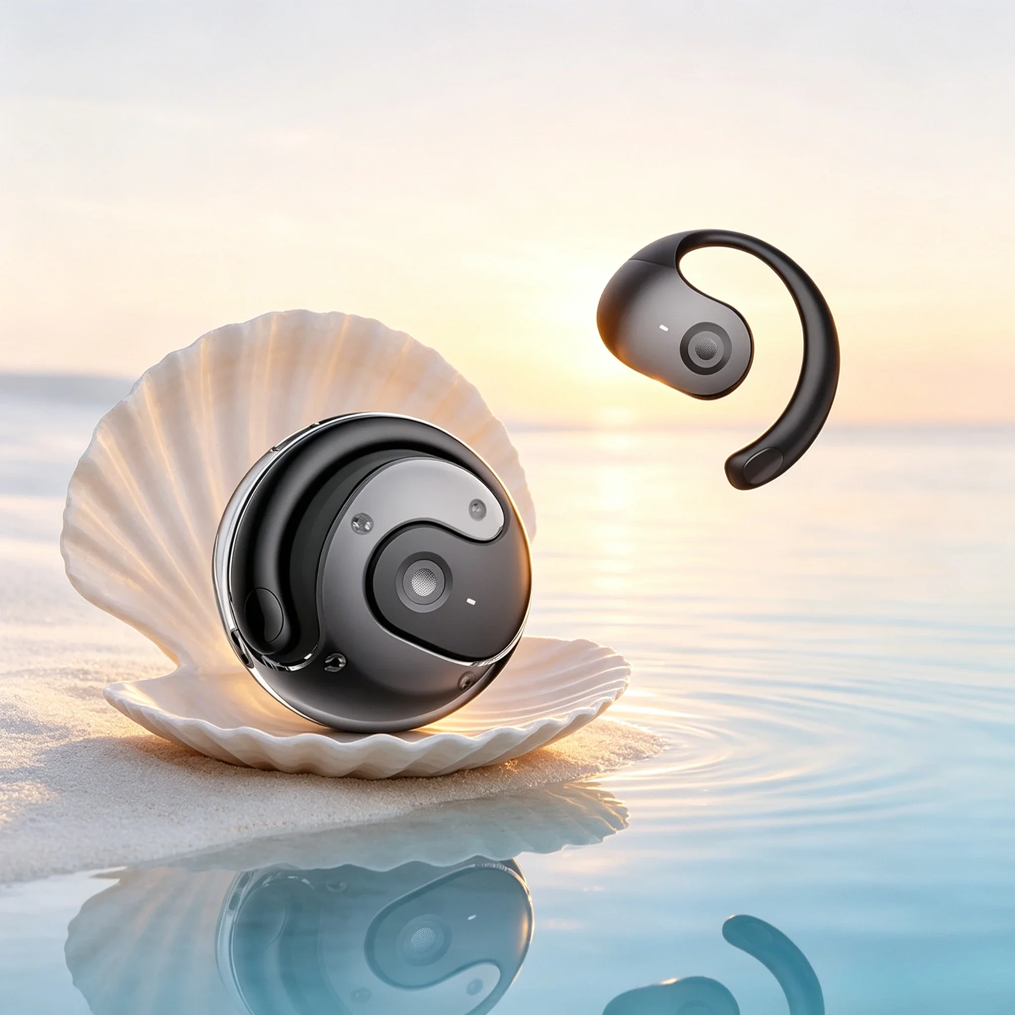 TWS Wireless Bluetooth Headphones Ear Hook Sports Style Compatible Noise Reduction 5.3 Stereo Gaming Headset Earphones