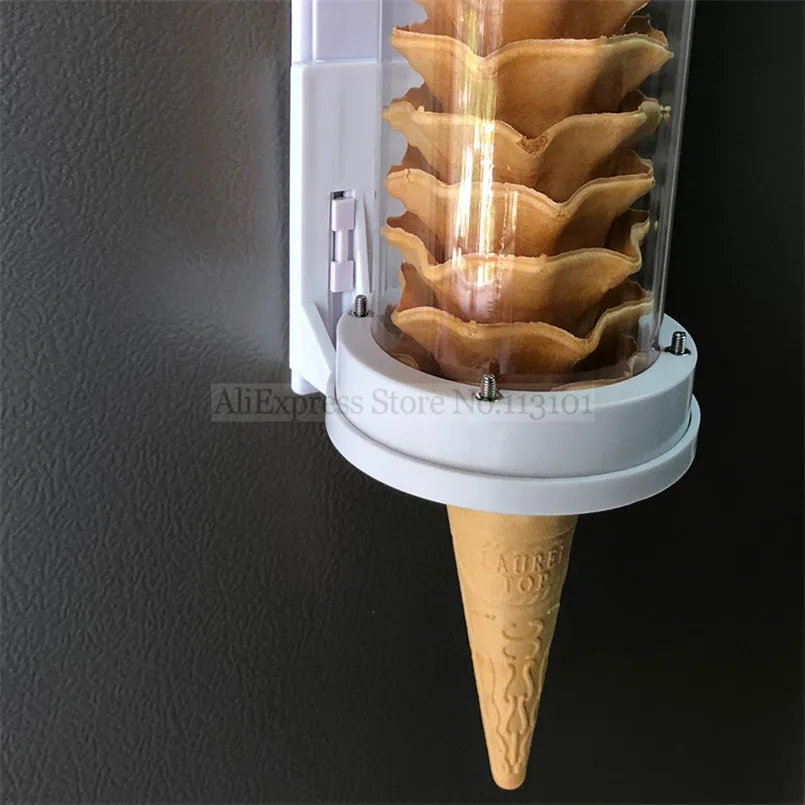 Long Ice Cream Cones Barrel Holder Ice Cream Machine Replacement Part Commercial Icecream Cone Stand Barrel Legnth 55cm