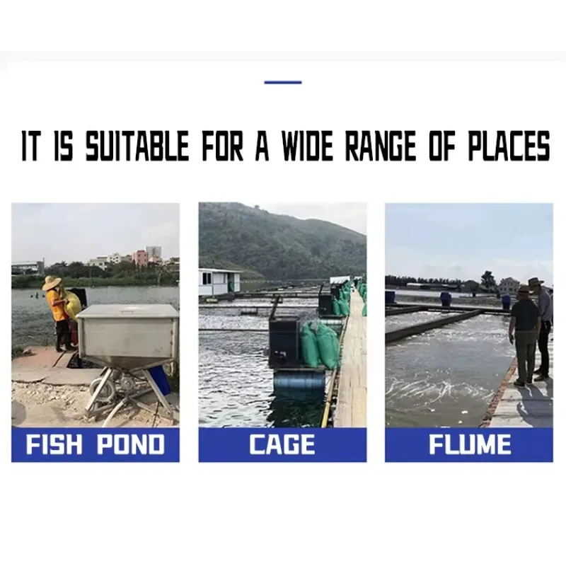 

Automatic Fish Ponds Feeder Fish Farm Food Feeding Machine With Timer Setting