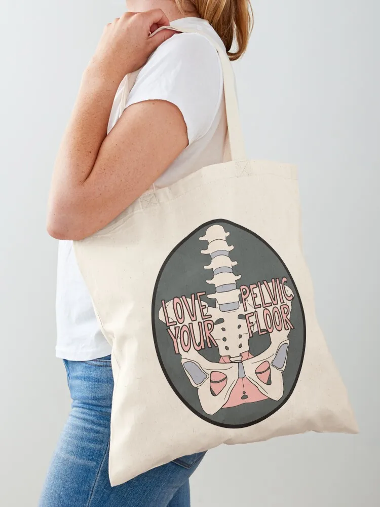 Love your pelvic floor Tote Bag Portable shopping bag shoping bag shopping trolley Cloth bags