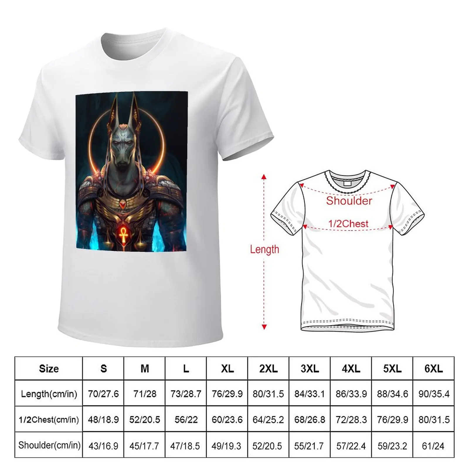 Anubis T-Shirt boys whites customs Short sleeve tee men