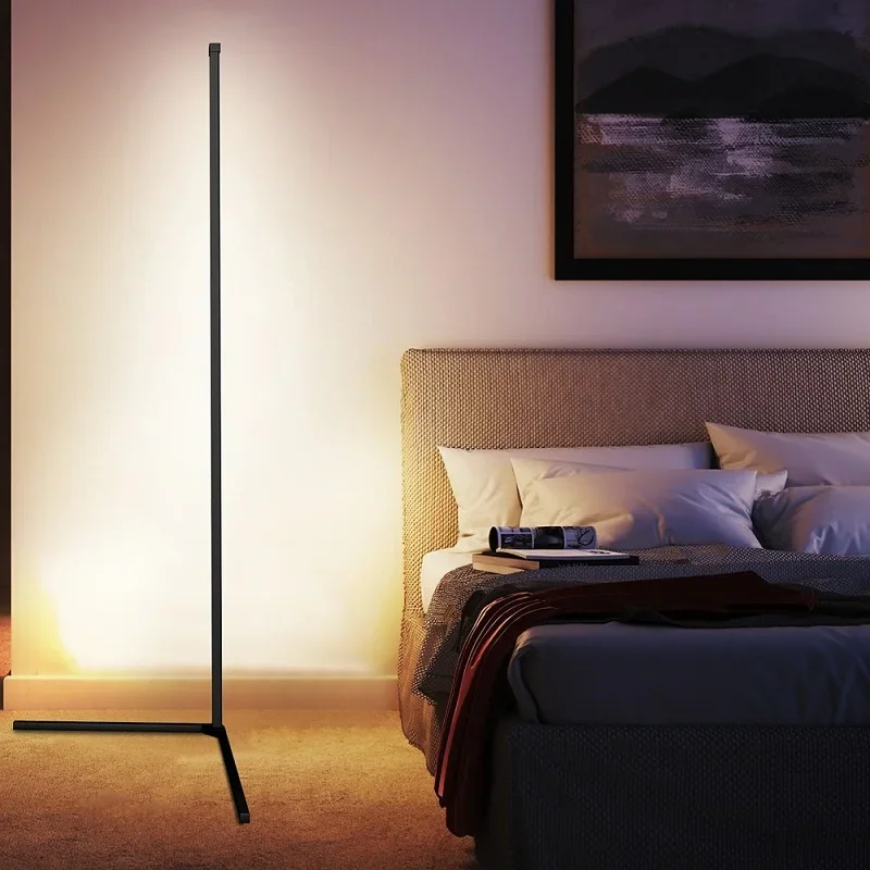 Intelligent atmosphere light Bluetooth APP and remote control music synchronization LED modern floor light in living room