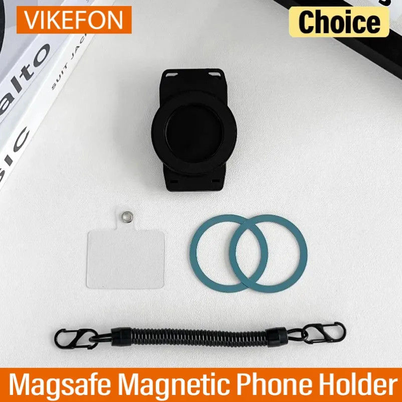 

Универсальный сверхсильный магнитный зажим для телефона Magsafe для рюкзака, кошелька, ремешка, регулируемый держатель без помощи рук для iPhone Android