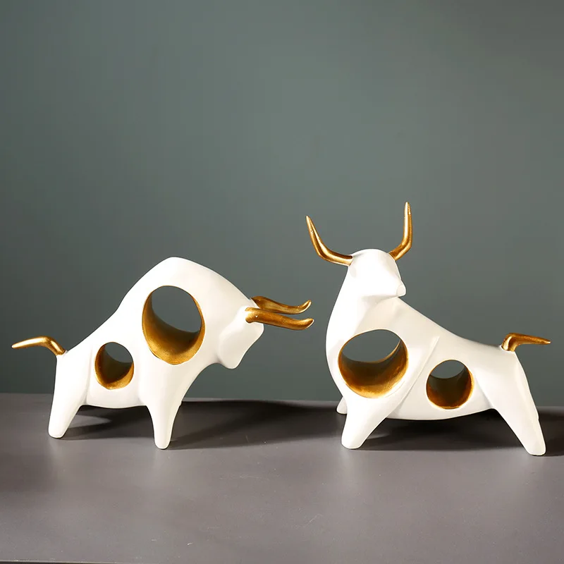 Light Luxury Figurines Miniatures Igniting Contracted Figurines Miniatures Birthday Home Decor Фигурки В Миниатюрах ZY40XBY