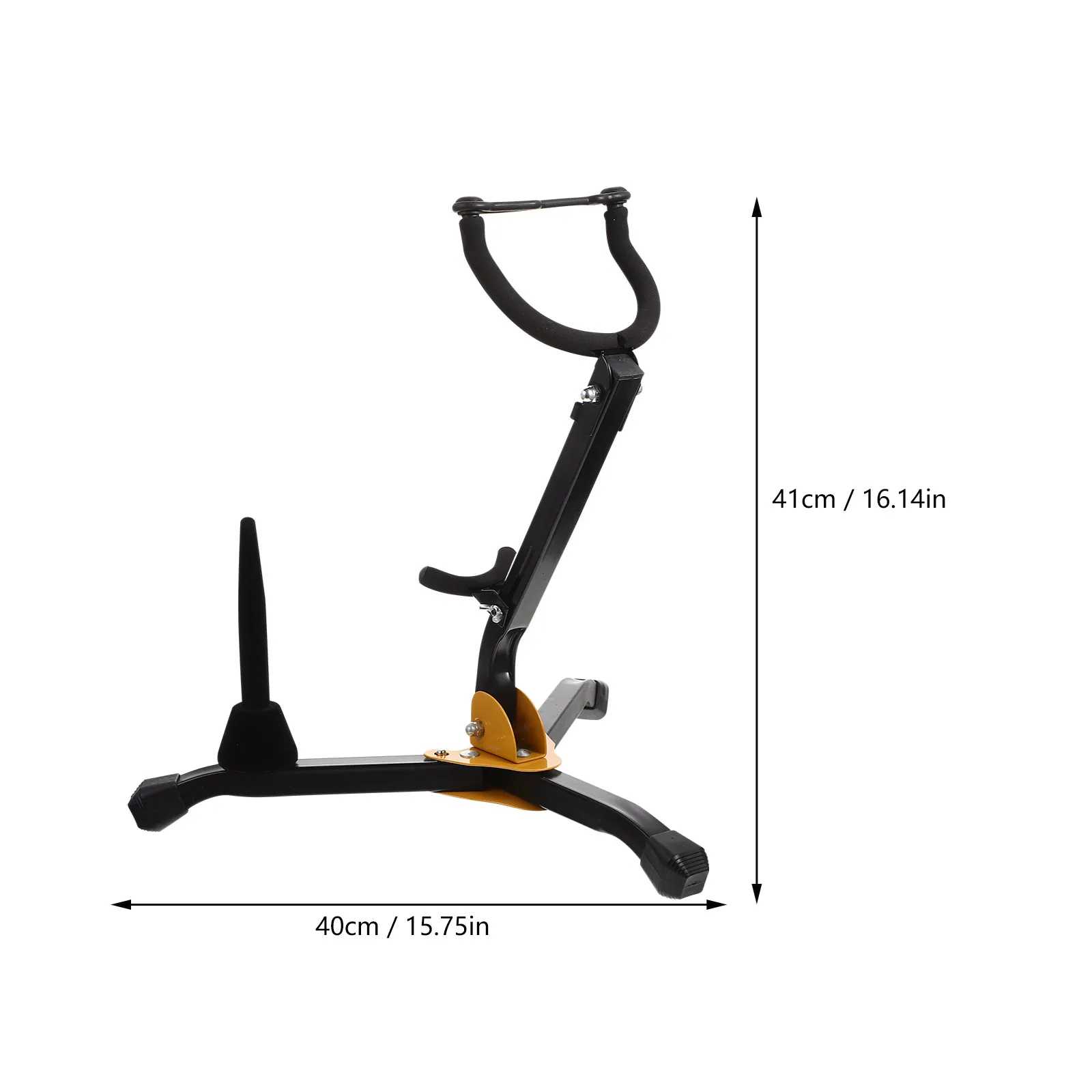 Portable Foldable Alto Tenor Saxophone Stand Adjustable Sax Tripod Holder Locking Folding Pin Anti Slip Rubber Feet Sax Clarinet