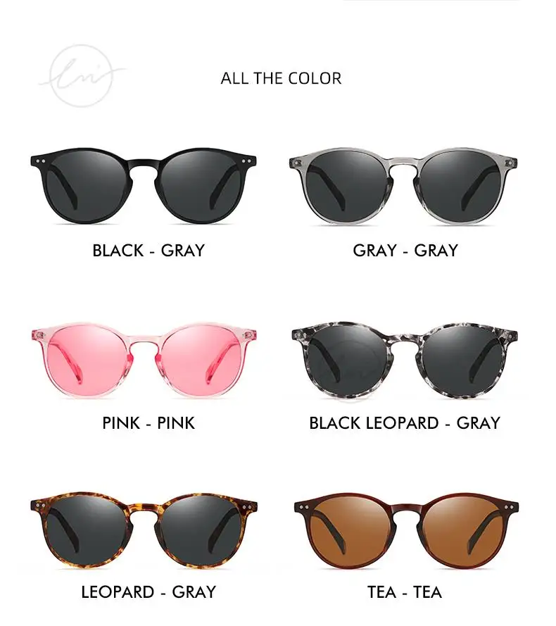 LM Retro Runde Sonnenbrille Frauen Männer Ultraleicht TR90 Polarisierte Unisex Driving Shades Vintage Sonnenbrille UV400 Gafas De Sol – Detail 11